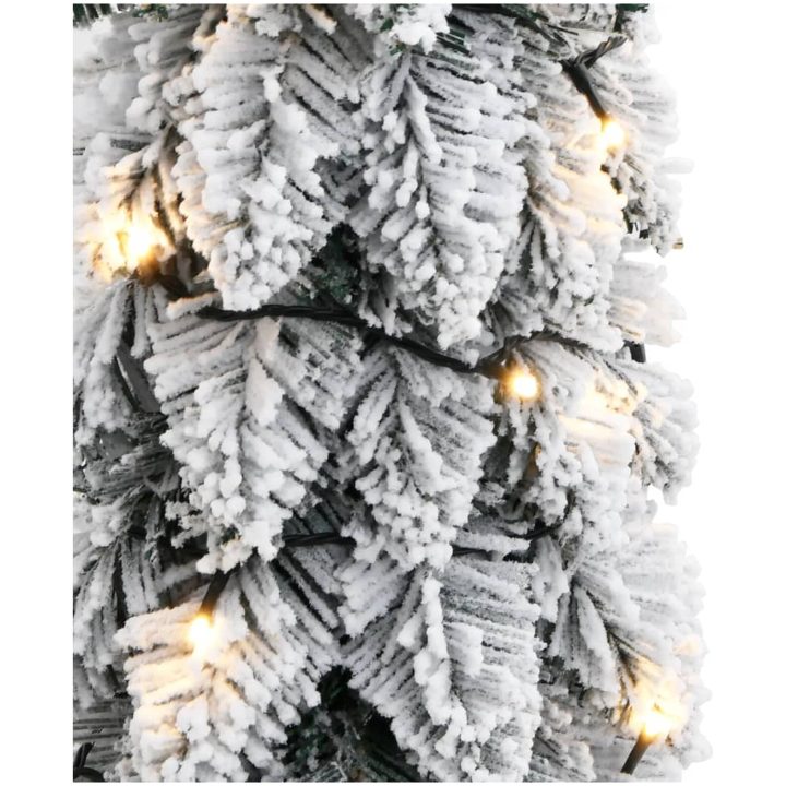 Belyst plastgran med 30 LEDs och snö vidaXL 60 cm – bild 7
