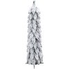 Belyst plastgran med 45 LEDs och snö vidaXL 90 cm – miniatyr 4