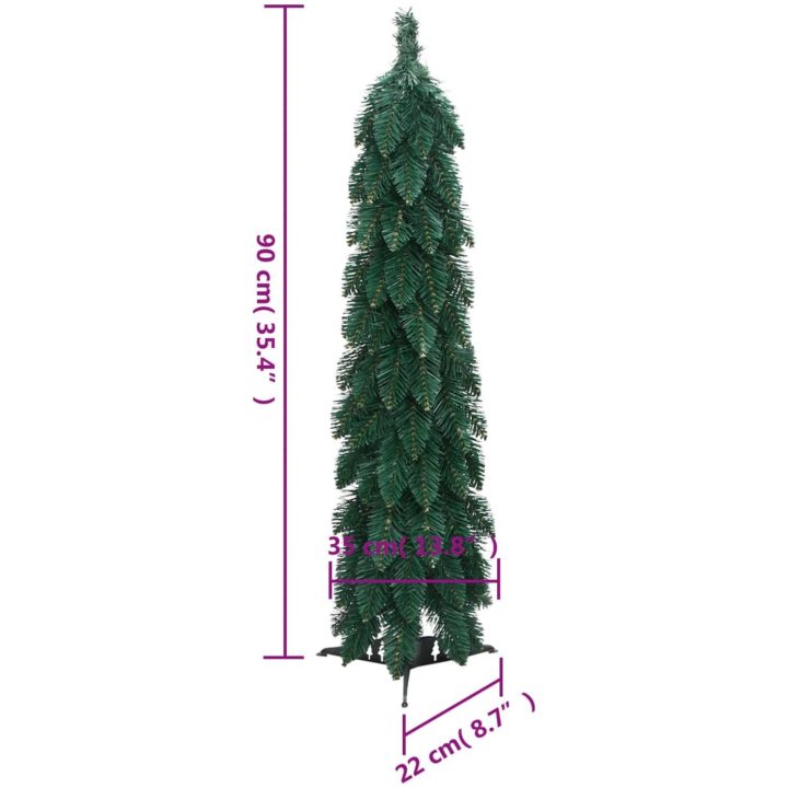 Belyst plastgran med 45 LEDs vidaXL 90 cm – bild 11