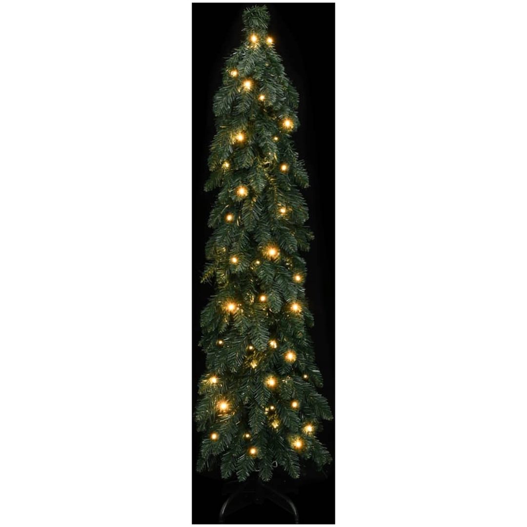 Belyst plastgran med 60 LEDs vidaXL 120 cm – bild 2