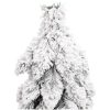 Belyst plastgran med 80 LEDs och snö vidaXL 150 cm – miniatyr 5