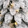 Belyst plastgran med 80 LEDs och snö vidaXL 150 cm – miniatyr 7
