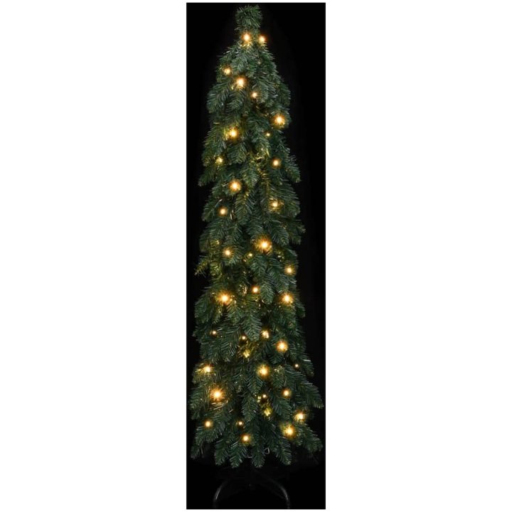 Belyst plastgran med 80 LEDs vidaXL 150 cm – bild 2