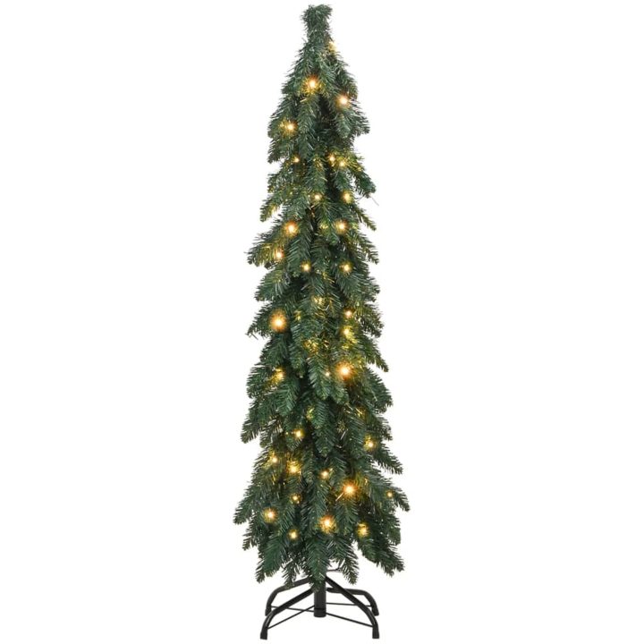 Belyst plastgran med 80 LEDs vidaXL 150 cm – bild 3