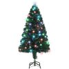 Belyst plastgran med fot 120 cm fiberoptik vidaXL 120 x 60 cm – miniatyr 3