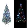 Belyst plastgran med fot 150 cm fiberoptik vidaXL 150 x 70 cm – miniatyr 2