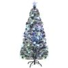 Belyst plastgran med fot 180 cm fiberoptik vidaXL 180 x 90 cm – miniatyr 1