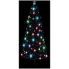 Belyst plastgran med fot 240 cm fiberoptik vidaXL 240 x 102 cm – miniatyr 3