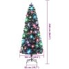 Belyst plastgran med fot 240 cm fiberoptik vidaXL 240 x 102 cm – miniatyr 8
