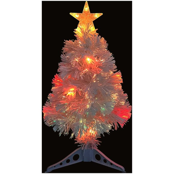 Belyst plastgran med fot 64 cm fiberoptik vidaXL 64 cm – bild 3