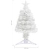 Belyst plastgran med fot 64 cm fiberoptik vidaXL 64 cm – miniatyr 10