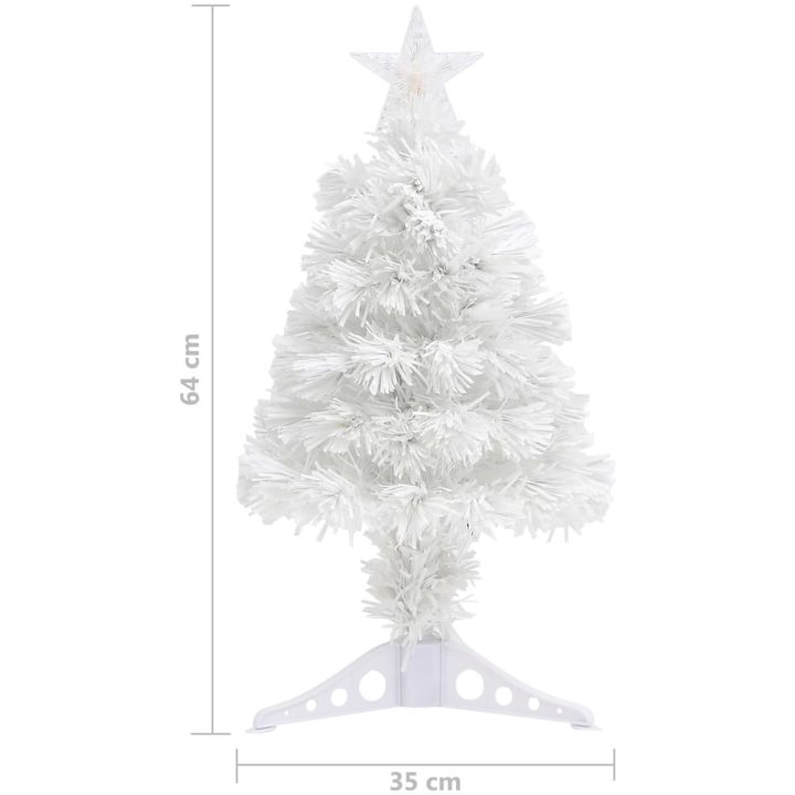 Belyst plastgran med fot 64 cm fiberoptik vidaXL 64 cm – bild 10