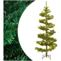 Belyst plastgran med fot grön 150 cm PVC vidaXL