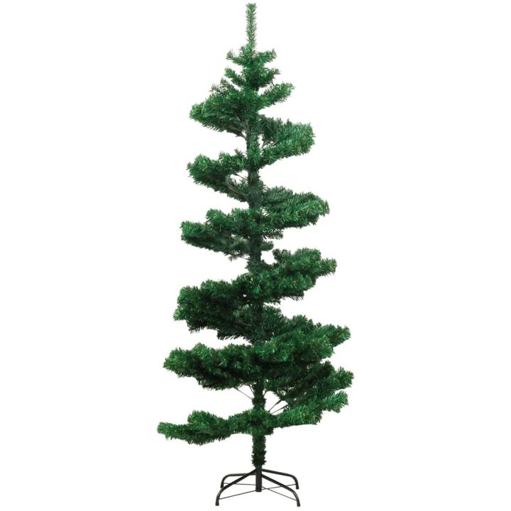 Belyst plastgran med fot grön 180 cm PVC vidaXL 180 x 95 cm – bild 4