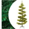 Belyst plastgran med fot grön 180 cm PVC vidaXL 180 x 95 cm – miniatyr 1