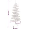 Belyst plastgran med fot vit 150 cm PVC vidaXL 150 x 80 cm – miniatyr 10