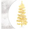 Belyst plastgran med fot vit 150 cm PVC vidaXL 150 x 80 cm – miniatyr 1