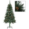 Belyst plastgran med kottar 150 cm vidaXL 150 x 89 cm – miniatyr 2