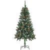 Belyst plastgran med kottar 150 cm vidaXL 150 x 89 cm – miniatyr 3