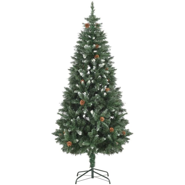 Belyst plastgran med kottar 180 cm vidaXL 180 x 104 cm – bild 3