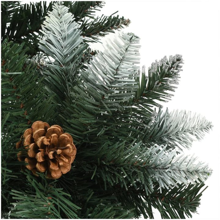 Belyst plastgran med kottar 180 cm vidaXL 180 x 104 cm – bild 4