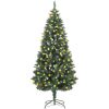 Belyst plastgran med kottar 180 cm vidaXL 180 x 104 cm – miniatyr 1