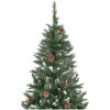 Belyst plastgran med kottar 210 cm vidaXL 210 x 119 cm – miniatyr 4
