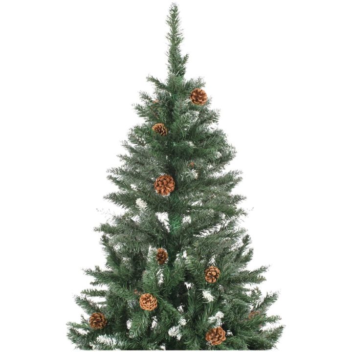 Belyst plastgran med kottar 210 cm vidaXL 210 x 119 cm – bild 4