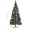 Belyst plastgran med kottar 210 cm vidaXL 210 x 119 cm – miniatyr 9