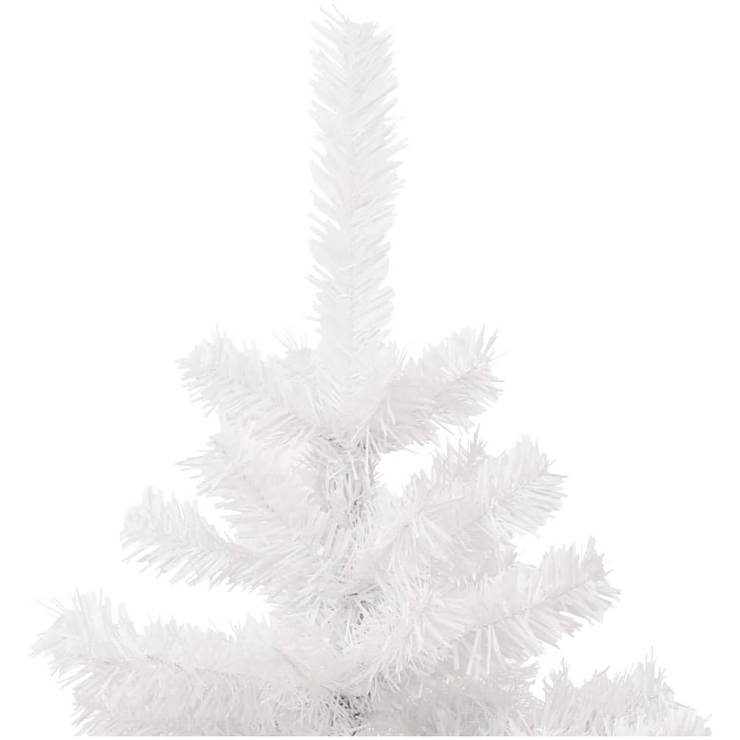 Belyst plastgran med kruka vit 120 cm PVC vidaXL 120 x 65 cm – bild 5