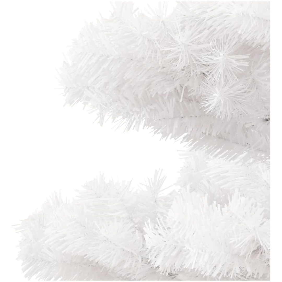 Belyst plastgran med kruka vit 120 cm PVC vidaXL 120 x 65 cm – bild 6