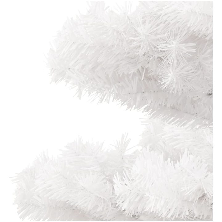 Belyst plastgran med kruka vit 120 cm PVC vidaXL 120 x 65 cm – bild 6