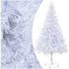 Belyst plastgran med kulor 120 cm 230 grenar vidaXL 120 x 65 cm – miniatyr 2