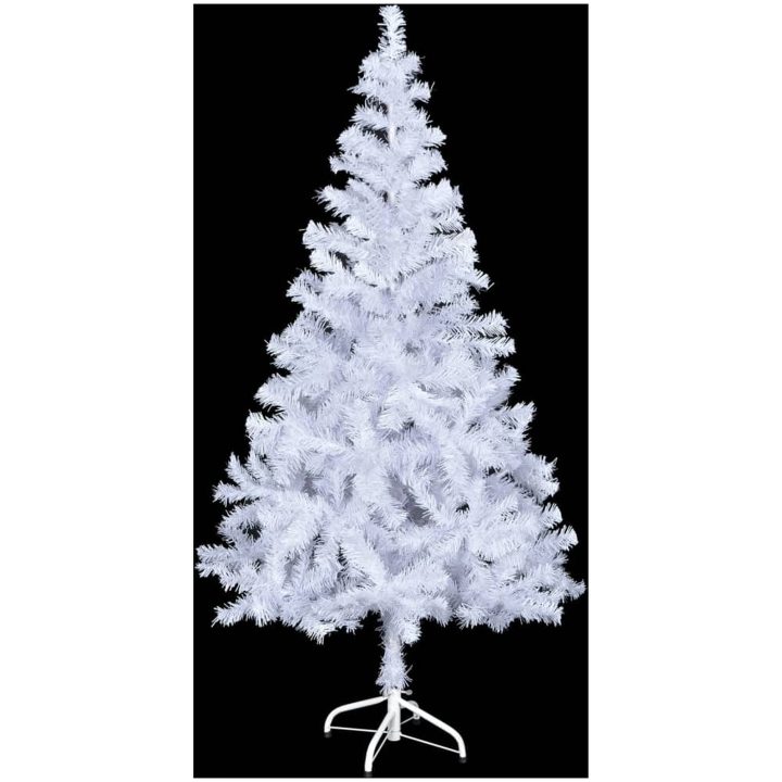 Belyst plastgran med kulor 120 cm 230 grenar vidaXL 120 x 65 cm – bild 3