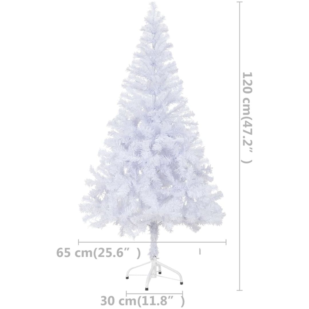 Belyst plastgran med kulor 120 cm 230 grenar vidaXL 120 x 65 cm – bild 10