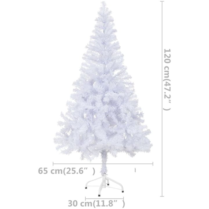 Belyst plastgran med kulor 120 cm 230 grenar vidaXL 120 x 65 cm – bild 10