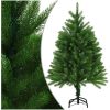 Belyst plastgran med kulor 120 cm grön vidaXL 120 x 75 cm – miniatyr 2