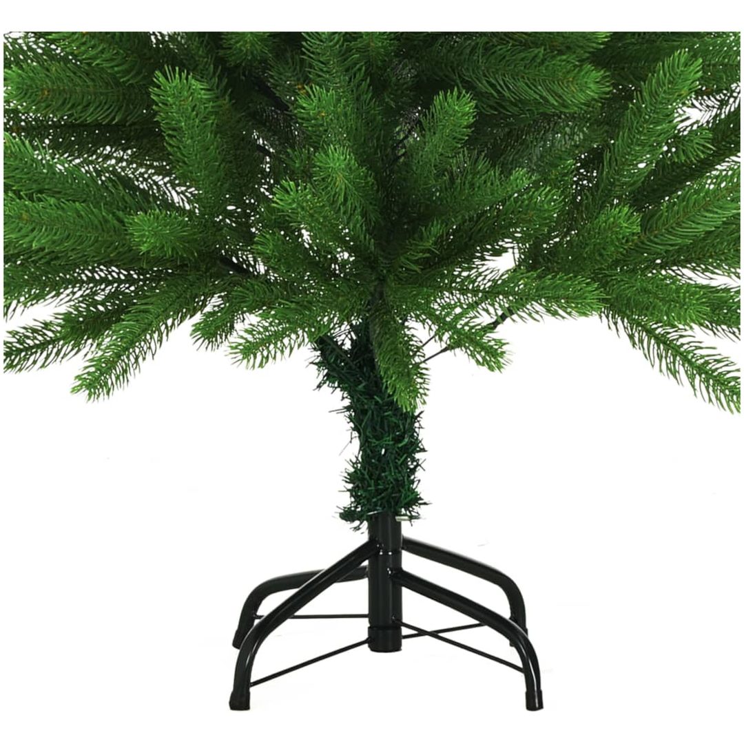 Belyst plastgran med kulor 120 cm grön vidaXL 120 x 75 cm – bild 4