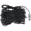 Belyst plastgran med kulor 150 cm grön vidaXL 150 x 75 cm – miniatyr 12