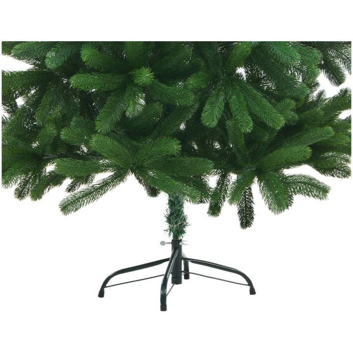 Belyst plastgran med kulor 150 cm grön vidaXL 150 x 75 cm – bild 5