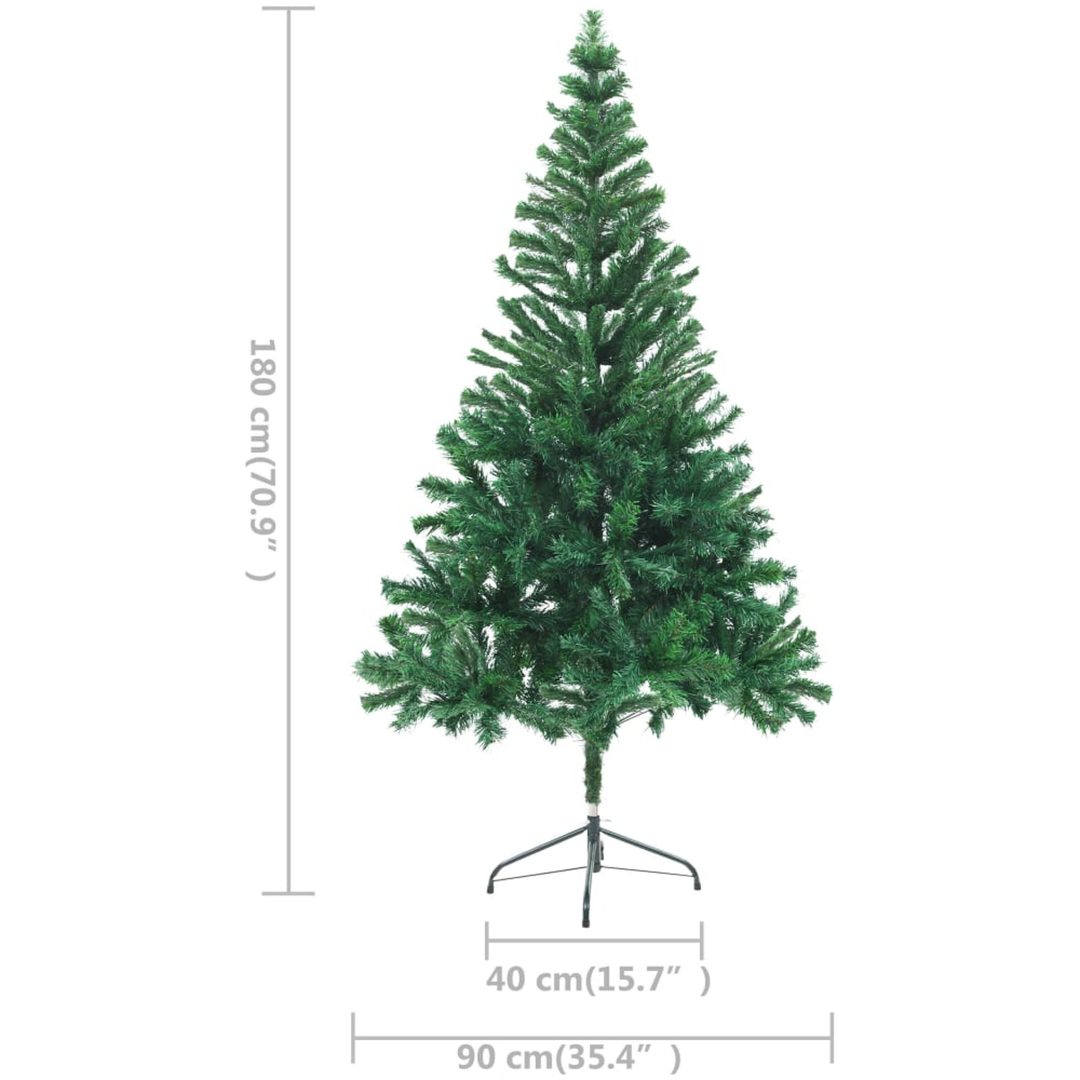 Belyst plastgran med kulor 180 cm 564 grenar vidaXL 180 x 90 cm – bild 10
