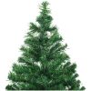 Belyst plastgran med kulor 210 cm 910 grenar vidaXL 210 x 105 cm – miniatyr 4