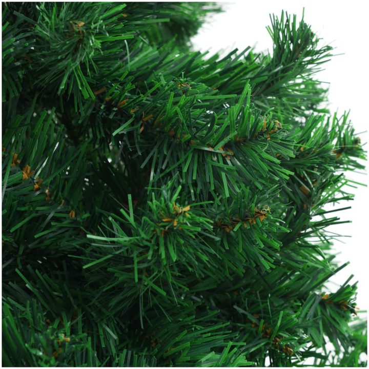 Belyst plastgran med kulor 210 cm 910 grenar vidaXL 210 x 105 cm – bild 5