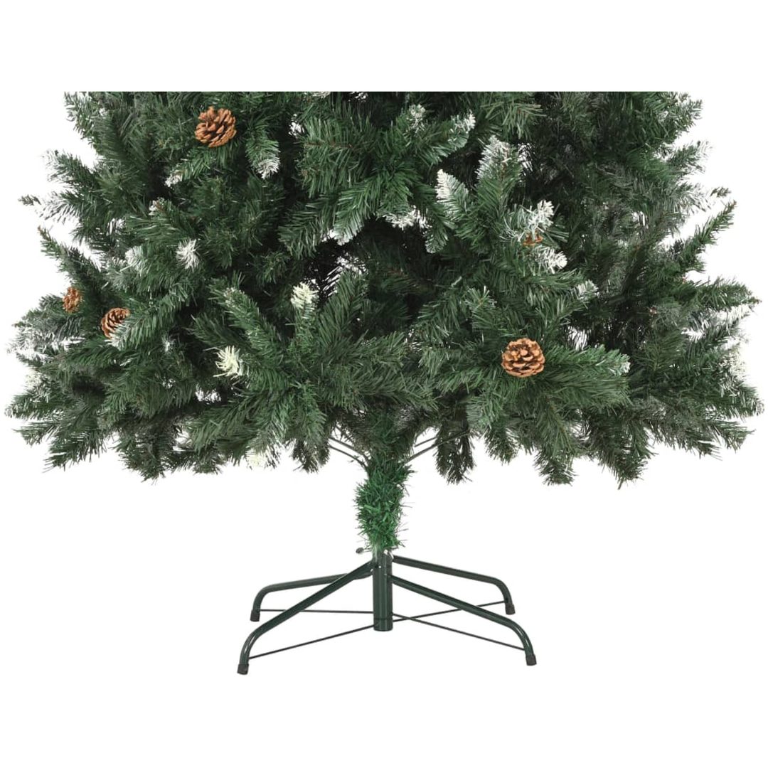 Belyst plastgran med kulor 210 cm vidaXL 210 x 119 cm – bild 5
