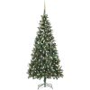 Belyst plastgran med kulor 210 cm vidaXL 210 x 119 cm – miniatyr 1