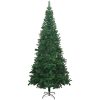 Belyst plastgran med kulor 240 cm grön vidaXL 240 x 120 cm – miniatyr 3