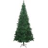 Belyst plastgran med kulor 240 cm grön vidaXL 240 x 120 cm – miniatyr 3