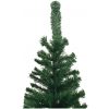 Belyst plastgran med kulor 240 cm grön vidaXL 240 x 120 cm – miniatyr 4