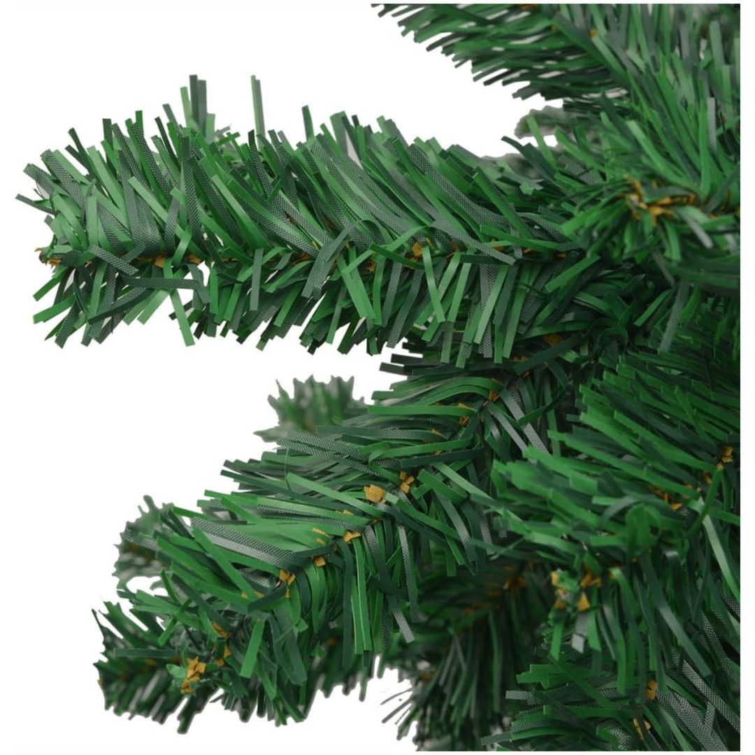 Belyst plastgran med kulor 240 cm grön vidaXL 240 x 120 cm – bild 5