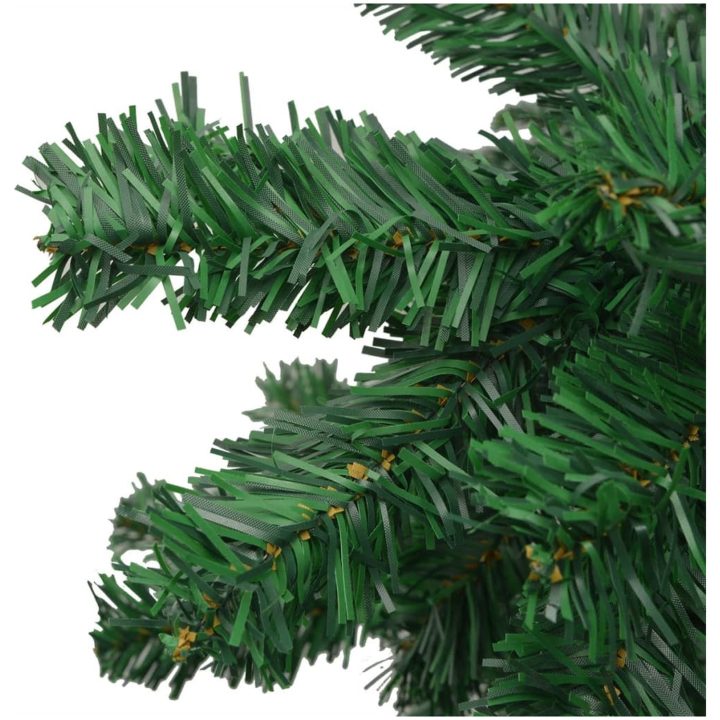 Belyst plastgran med kulor 240 cm grön vidaXL 240 x 120 cm – bild 5